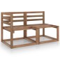 10-tlg. Garten-Lounge-Set mit Kissen Grün