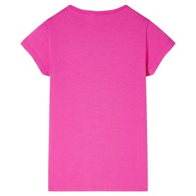 Kinder T-Shirt Dunkelrosa 140