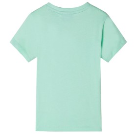 Kinder-Kurzarmshirt Hellgrün 92