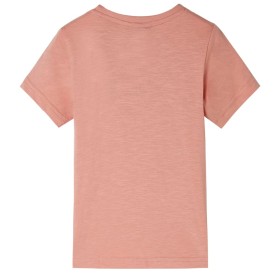 Kinder-Kurzarmshirt Hellorange 104