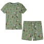 Kinderpyjama mit Kurzen Ärmeln Hellkhaki 140 Kinderpyjama mit Kurzen Ärmeln Hellkhaki 140
