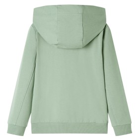 Kinder-Kapuzenpullover mit Reißverschluss Helles Khaki 104