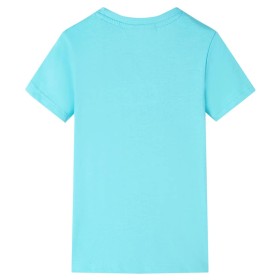 Kinder-T-Shirt Aquablau 92