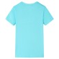Kinder-T-Shirt Aquablau 92 Kinder-T-Shirt Aquablau 92
