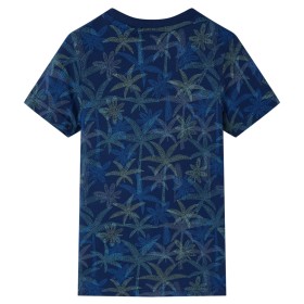 Kinder-T-Shirt Marineblau 116