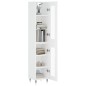 Highboard Weiß 34,5x34x180 cm Holzwerkstoff Highboard Weiß 34,5x34x180 cm Holzwerkstoff