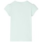 Kinder-T-Shirt Helles Minzgrün 92 Kinder-T-Shirt Helles Minzgrün 92