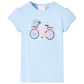 Kinder-T-Shirt Hellblau 116