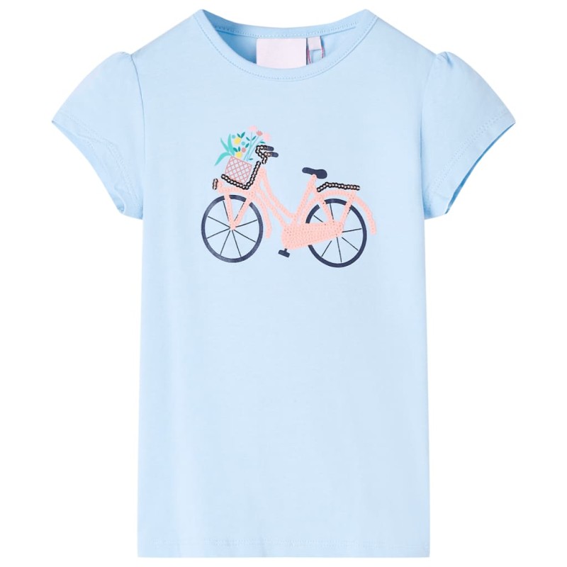 Kinder-T-Shirt Hellblau 116 Kinder-T-Shirt Hellblau 116