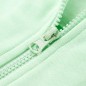 Kinder-Kapuzenpullover mit Reißverschluss Hellgrün 104 Kinder-Kapuzenpullover mit Reißverschluss Hellgrün 104