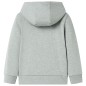 Kinder-Kapuzenpullover mit Reißverschluss Helles Khaki Melange 92 Kinder-Kapuzenpullover mit Reißverschluss Helles Khaki Melange 92
