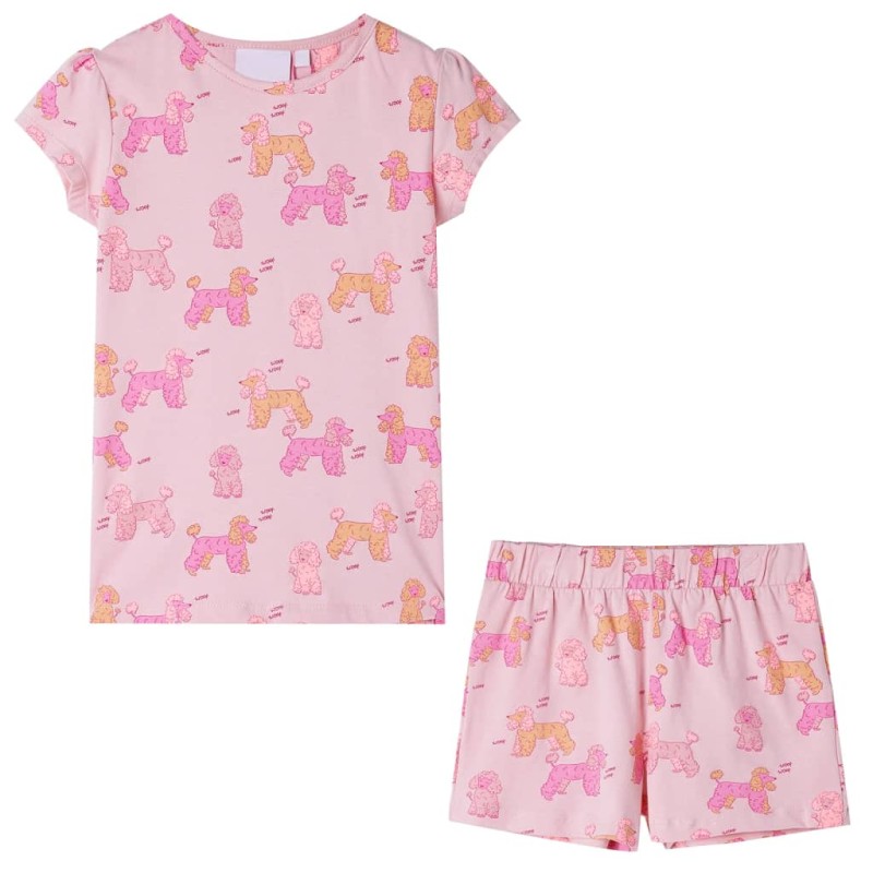 Kinderpyjama mit Kurzen Ärmeln Hellrosa 92 Kinderpyjama mit Kurzen Ärmeln Hellrosa 92