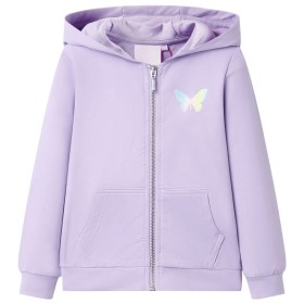 Kinder-Kapuzenpullover Lila 128