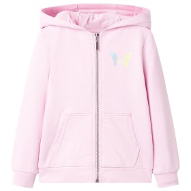 Kinder-Kapuzenpullover Hellrosa 140