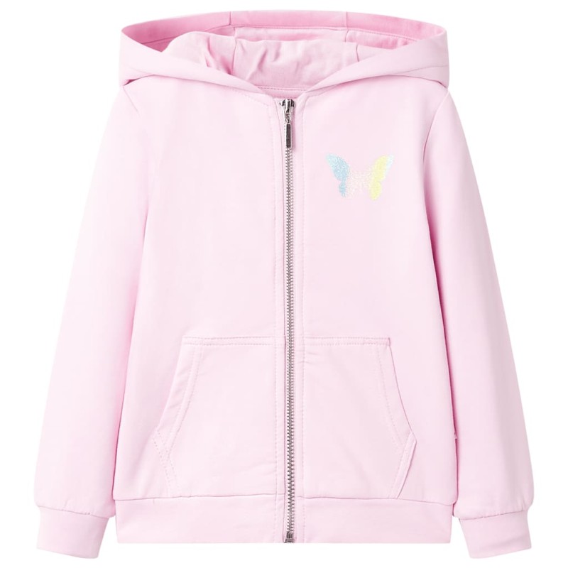 Kinder-Kapuzenpullover Hellrosa 140 Kinder-Kapuzenpullover Hellrosa 140
