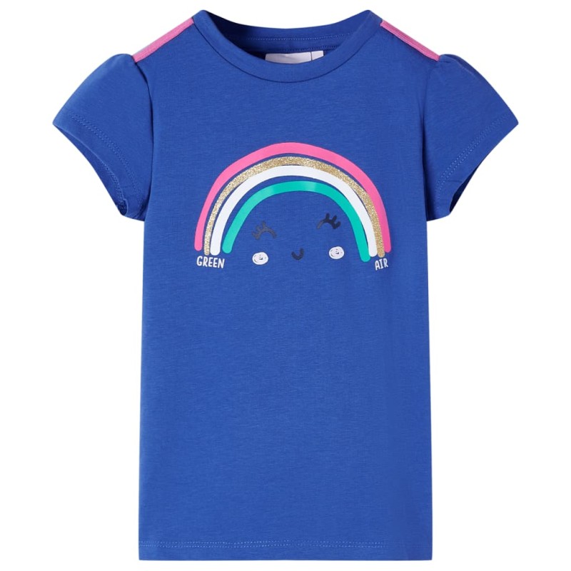Kinder-T-Shirt Kobaltblau 128 Kinder-T-Shirt Kobaltblau 128