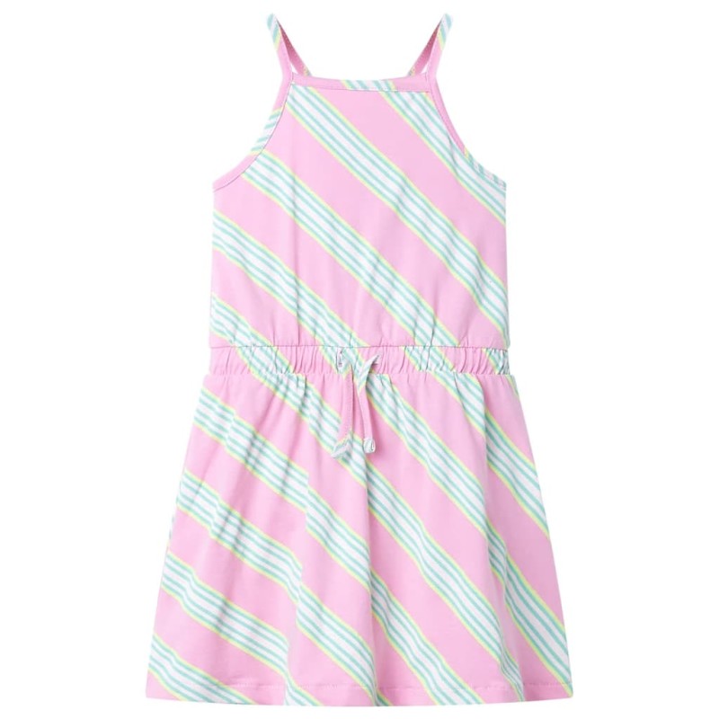 Kinderkleid mit Kordelzug Ärmellos Rosa 116 Kinderkleid mit Kordelzug Ärmellos Rosa 116