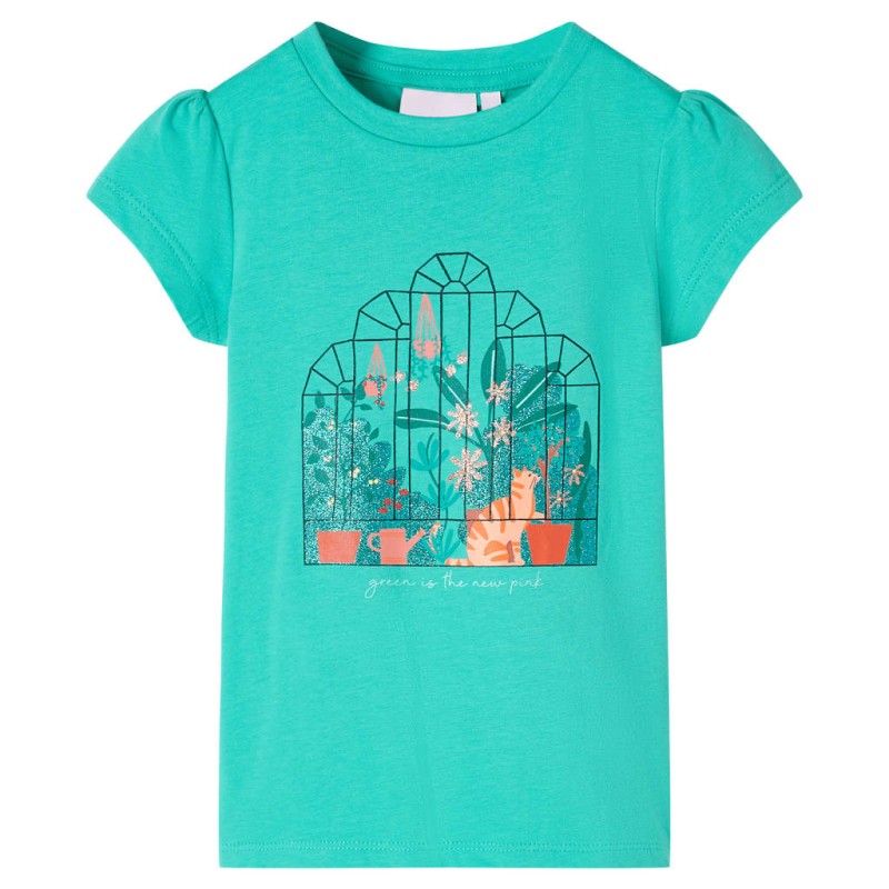 Kinder-T-Shirt Minzgrün 92 Kinder-T-Shirt Minzgrün 92