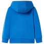 Kinder-Kapuzenpullover mit Reißverschluss Blau 116 Kinder-Kapuzenpullover mit Reißverschluss Blau 116