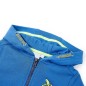 Kinder-Kapuzenpullover mit Reißverschluss Blau 116 Kinder-Kapuzenpullover mit Reißverschluss Blau 116