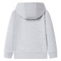 Kinder-Kapuzenpullover mit Reißverschluss Grau 92 Kinder-Kapuzenpullover mit Reißverschluss Grau 92