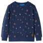Kinder-Sweatshirt Marineblau Melange 128 Kinder-Sweatshirt Marineblau Melange 128