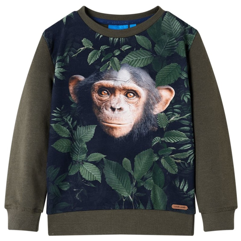 Kinder-Sweatshirt Khaki 116 Kinder-Sweatshirt Khaki 116