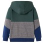 Kinder-Kapuzenpullover mit Reißverschluss Dunkelgrün 92 Kinder-Kapuzenpullover mit Reißverschluss Dunkelgrün 92