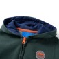 Kinder-Kapuzenpullover mit Reißverschluss Dunkelgrün 92 Kinder-Kapuzenpullover mit Reißverschluss Dunkelgrün 92