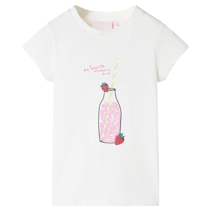 Kinder-T-Shirt Ecru 140 Kinder-T-Shirt Ecru 140