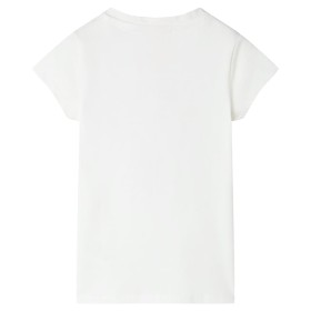 Kinder-T-Shirt Ecru 116