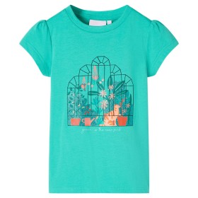 Kinder-T-Shirt Minzgrün 116