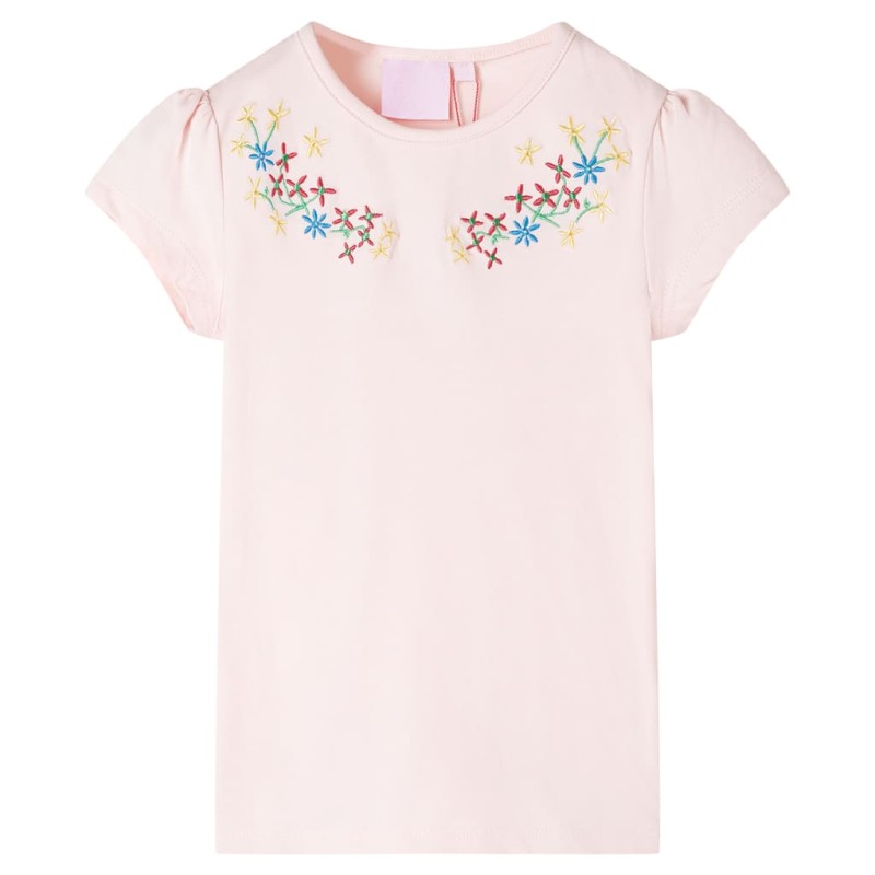 Kinder-T-Shirt Zartrosa 128 Kinder-T-Shirt Zartrosa 128