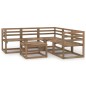 vidaXL 6-tlg. Garten-Lounge-Set Braun Imprägniertes Kiefernholz vidaXL 6-tlg. Garten-Lounge-Set Braun Imprägniertes Kiefernholz