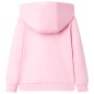 Kinder-Kapuzenpullover mit Reißverschluss Hellrosa 128 Kinder-Kapuzenpullover mit Reißverschluss Hellrosa 128