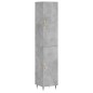 Highboard Betongrau 34,5x34x180 cm Holzwerkstoff Highboard Betongrau 34,5x34x180 cm Holzwerkstoff