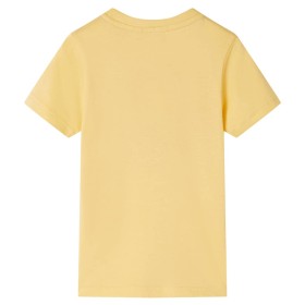 Kinder-Kurzarmshirt Gelb 116