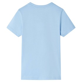 Kinder-Kurzarmshirt Hellblau 92