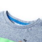 Kinder-Kurzarmshirt Blau Melange 128 Kinder-Kurzarmshirt Blau Melange 128
