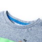 Kinder-Kurzarmshirt Blau Melange 104 Kinder-Kurzarmshirt Blau Melange 104