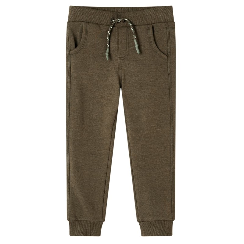 Kinder-Trainingshose Khaki Melange 116 Kinder-Trainingshose Khaki Melange 116