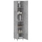 Highboard Betongrau 34,5x34x180 cm Holzwerkstoff Highboard Betongrau 34,5x34x180 cm Holzwerkstoff
