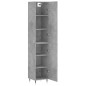 Highboard Betongrau 34,5x34x180 cm Holzwerkstoff Highboard Betongrau 34,5x34x180 cm Holzwerkstoff