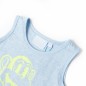 Kinder-Tanktop Hellblau Melange 140 Kinder-Tanktop Hellblau Melange 140
