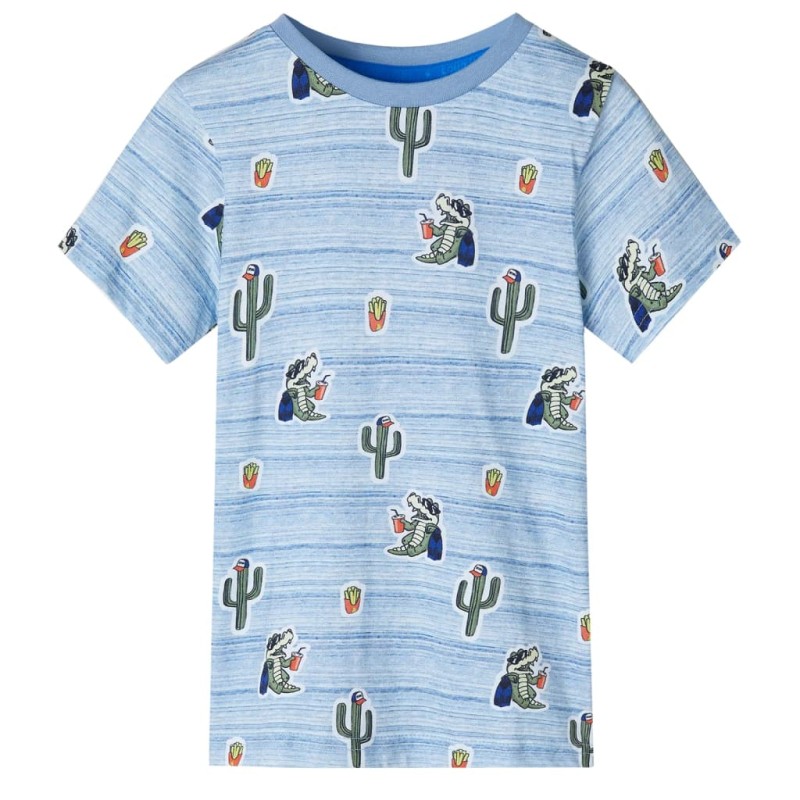 Kinder-T-Shirt Blaumischung 104 Kinder-T-Shirt Blaumischung 104