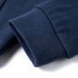 Kinder-Kapuzenpullover Marineblau Melange und Orange 140 Kinder-Kapuzenpullover Marineblau Melange und Orange 140