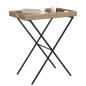 vidaXL Tabletttisch Klappbar Beige 65x40x75 cm Poly Rattan vidaXL Tabletttisch Klappbar Beige 65x40x75 cm Poly Rattan