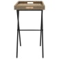 vidaXL Tabletttisch Klappbar Beige 65x40x75 cm Poly Rattan vidaXL Tabletttisch Klappbar Beige 65x40x75 cm Poly Rattan