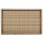 vidaXL Tabletttisch Klappbar Beige 65x40x75 cm Poly Rattan vidaXL Tabletttisch Klappbar Beige 65x40x75 cm Poly Rattan