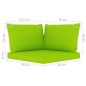 vidaXL 9-tlg. Garten-Lounge-Set mit Kissen Hellgrün vidaXL 9-tlg. Garten-Lounge-Set mit Kissen Hellgrün